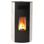 Estufa de Pellets CTL EMY 8kW Blanco: Calor Eficiente y Moderno