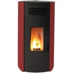 Estufa de Pellets CTL Emy 8kW Burdeos: Calor Eficiente y Diseño Sofisticado