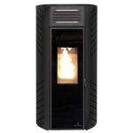 Estufa de Pellets CTL Zara 10 kW, Color Negro